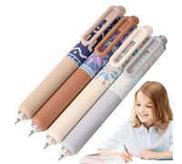 Wisylizv Retractable Gel Pens, Gel Pens, Quick Dry Press Pens for Writing 4-0.5 mm Fine Point for Students Adults Writing Journaling, Notes for School Office House at Home