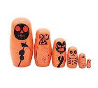 Wisylizv Russian Nesting Dolls - Wooden Halloween Dolls Russian Nesting Doll | Russian Nesting Dolls Toys | Six-Layer Halloween Russian Nesting Dolls