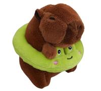 Wisylizv Stuffed Capybara Keychains - 4-Inch Plush Key Ring, Funny Swimming Capybara Toy Pendant, Realistic Stuffed Animal Charm for Backpack, Birthday & Gift