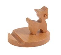 Wisylizv Tablet Bureau - De Téléphone Portable En Bois Universel | De Bureau Artisanal Créatif | Rack En Bois Léger Pour Streaming Vidéo, Appels Et Visionnage