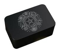 Wisylizv Tarot Card Box - Iron Case Holder for Card Deck Storage | Portable Tarot Card Holder Box for Tarot Cards | Board Game Card Box | Game Card Holder