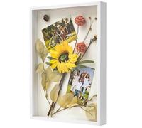 WISYOK Box Frame, Shadow Box Frame A3, Box Frames for Crafts 3D Deep 3cm, Deep Pictures Frame White, Medal Display Frame for Photos, Artworks, Memory Tickets