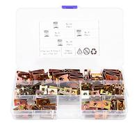 Wisyurt 110Pcs Car Universal Speed Fasteners U Nuts Self Tapping Screw Clip Hole Interior Door Trim Panel Clips Metal Rivets