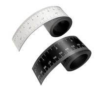 Wisyurt 2 Pcs 39.37 Inch Magnetic Ruler Flexible Ruler with Inches and Centimeters Magnet Measuring Tape for Lathes, Workshops