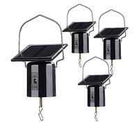 Wisyurt 4Pcs Solar Energy Hanging Rotating Motor Revolving Wind Chime Spinner Motor Kits for Display