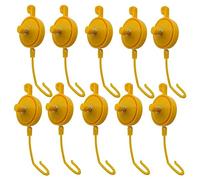 Wisyurt Plant Yoyo Grow Hanger with Stopper Plant Yoyo Hangers Retractable Plant Hanger (Pack of 15)