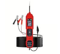 Wisyurt Power Circuit Probe Tester 6V-24V DC Automotive Car Electric Fuse Voltage Tester with LED Test Light HD LCD Readout Overload Protection, Short Circuit Finder