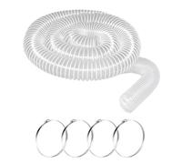 Wisyurt PVC Dust Collection Hose & 2 1/2In Ports 10Ft,Dust Collection Hose, PVC Fume Collection Hose for Dust Collection Systems