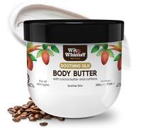 Wit & Whimsy Soothing Silk Body Butter Intense Moisturiser Enriched With Cocoa Butter & Caffeine Authentic Ayurvedic Formulation For All Skin Type - 200GM (7.05Oz)