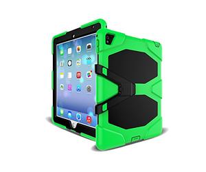 WiTa-Store 3 in 1 outdoor tablet sleeve for Apple iPad Pro 2017 10.5 inch shockproof hard case and silicone frame tablet hybrid green light green
