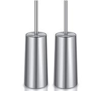 WITAIR Toilet Brush and Holder, 2 Pack Toilet Brush 304 Stainless Steel, Toilet Bowl Brush for Bathroom Toilet-Ergonomic, Elegant,Durable