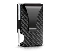 WitBicg Card Holder Men, Aluminium Carbon Fibre RFID Wallet Mens Slim Wallet Metal Holder, RFID NFC Protection Card Case for Men, Credit Card Case, Safe, Portable and Stylish, Slim Wallet, Wallet