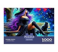 Witch 1000 Piece Jigsaw Puzzle for Adults - Mystic Magic Includes Whimsies, Rewarding, Family Activity, DIY Wall Decor 70x50cm/1000pcs