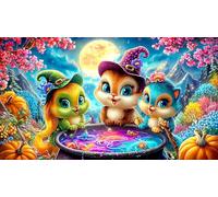 witch 1000 Piece Jigsaw Puzzle for Adults - Recycled Cardboard Decoration 38x52cm/1000pcs