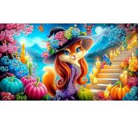 witch 1000 Piece Jigsaw Puzzle for Adults - Recycled Cardboard Decoration 38x52cm/1000pcs