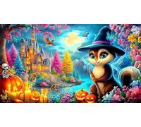 witch 1000 Piece Jigsaw Puzzle for Adults - Recycled Cardboard Decoration 75x50cm/1000pcs