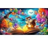 witch 1000 Piece Jigsaw Puzzle for Adults - Recycled Cardboard Decoration 75x50cm/1000pcs