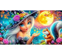 witch 1000 Piece Jigsaw Puzzle for Adults - Recycled Cardboard Decoration 75x50cm/1000pcs