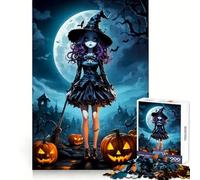 Witch 1000 Piece Jigsaw Puzzle for Teenagers Smart Training Cozy Pastime Flawless Cut Bday Surprise (38x26cm)
