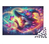 Witch 1000 Piece Jigsaw Puzzles for Adults， Puzzle 1000 Pieces Impossible Challenge Toy Educational Game Home Decoration 70x50cm/1000pcs
