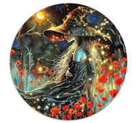 Witch 1000 Piece Round Puzzle Creative Seeking A Challenging And Relaxing Activity Games for Adults And Kids 1000pcs (67.5x67.5cm)