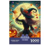 Witch 1000 Pieces Halloween Paper Jigsaw Puzzle - "What Happens Next" Decoration for Adults & Kids | 38x26cm/1000pcs