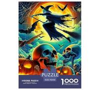 Witch 1000 Pieces Halloween Paper Jigsaw Puzzle - "What Happens Next" Decoration for Adults & Kids | 70x50cm/1000pcs