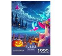 Witch 1000 Pieces Halloween Paper Jigsaw Puzzle - "What Happens Next" Educational Game for Adults & Kids | 70x50cm/1000pcs