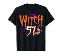 Witch 57th Birthday Magic Party Fantasy Wand Magical Spell T-Shirt