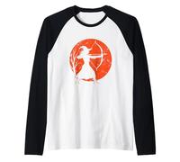 Witch Archer Under Moon Raglan Baseball Tee