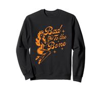 Witch Bad To The Bone Funny Halloween Sweatshirt