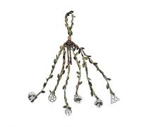 Witch Bell Hanging Decor for Door Knob Protection, 2025 Wreath Handmade Door Hanger Bell for Repelling Negative Energy, Witches Bells for Witchy Decor, Witchcraft Supplies, Home Protection