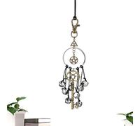 Witch Bell Key - Witch Car Bell Pendant - Witch Bells Protection Door Hangers Magic Key Wiccan Wind Chimes for Home Door Decorations