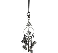 Witch Bells for Door Knob - Antique Magic Key Bell for Protection - Metal Hanging Wind Chime Decoration - Indoor/Outdoor Home & Garden Witchcraft Decor