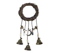 Witch Bells Hanging Decor, Vintage Wind Chime Bells | Pagan Decor For Attracts Positive & Drive Out Negative, For Outdoor Halloween Holiday Decorations Day Yard Window Backyard Outside
