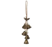 Witch Bells - Protection Bells for Door Knob,Handmade Decorative Door Hanging Bell,Witch Wind Chimes,Home Decor,Brass Hanging Bell for Witchcraft Supplies (1PC)