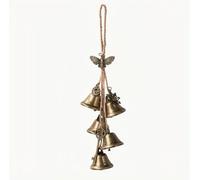 Witch Bells,Witches Bells for Home Protection,Handcrafted Witchcraft Decor,Decorative Wind Chimes for Door, Window, Porch & Garden (style C)