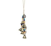 Witch Bells,Witches Bells for Home Protection,Handcrafted Witchcraft Decor,Decorative Wind Chimes for Door, Window, Porch & Garden (style B)