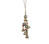 Witch Bells,Witches Bells for Home Protection,Handcrafted Witchcraft Decor,Decorative Wind Chimes for Door, Window, Porch & Garden (style A)