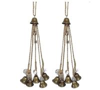 Witch Bells, Witches Bells, Witch Decor, Wind Bell, Hanging Wind Chimes, Witchcraft Decor, Suitable For Porch, Garden And Window Decoration (2Pcs)