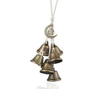 Witch Bells, Witches Bells with Hanging Cord, Witchcraft Supplies for Door Protection, Spiritual Protection Bell for Windows, Home & Altar, Unique Pagan and Wiccan Gift