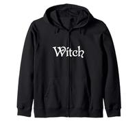 Witch Big Witch Energy Gothic Fantasy Halloween Womens Zip Hoodie