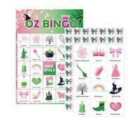 Witch Bingo Games - 7.48x5.91x0.39in Party Bingo Cards Deck for Kid, Interactive Birthday Event Toy with Fun Play Function, Festival Game for School, Indoor and Outdoor Travel Gatherings