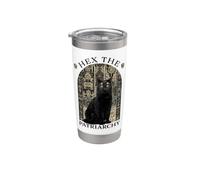 Witch Black Cat Hex The Patriarchy Stainless Steel Insulated Tumbler
