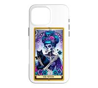 Witch Black Cat Mom Tarot Card Skeleton Spellbook Women Case for iPhone 16 Pro Max