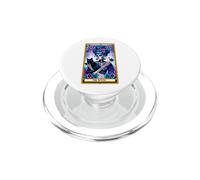 Witch Black Cat Mom Tarot Card Skeleton Spellbook Women PopSockets PopGrip for MagSafe