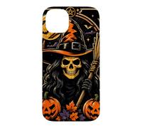 Witch Black Cat Tarot Card Gothic Halloween Moon Women Girls Case for iPhone 14 Plus