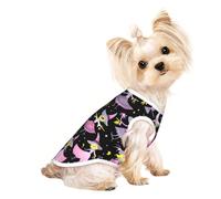 Witch Bohemian Drawing Print Dog Cat T-Shirt, Cute Breathable Tank Top For Small Puppy Kitten Indoor Outdoor Wear