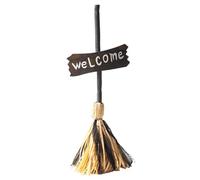 Witch Broom 26x10 Inch Magical Dancing Moving Laughing Broomstick Spooky Witch Costume Halloween Prop for Home, No Battery