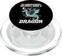 Witch Broom Broke Ride Dragon Halloween Costume Women Girls PopSockets PopGrip for MagSafe